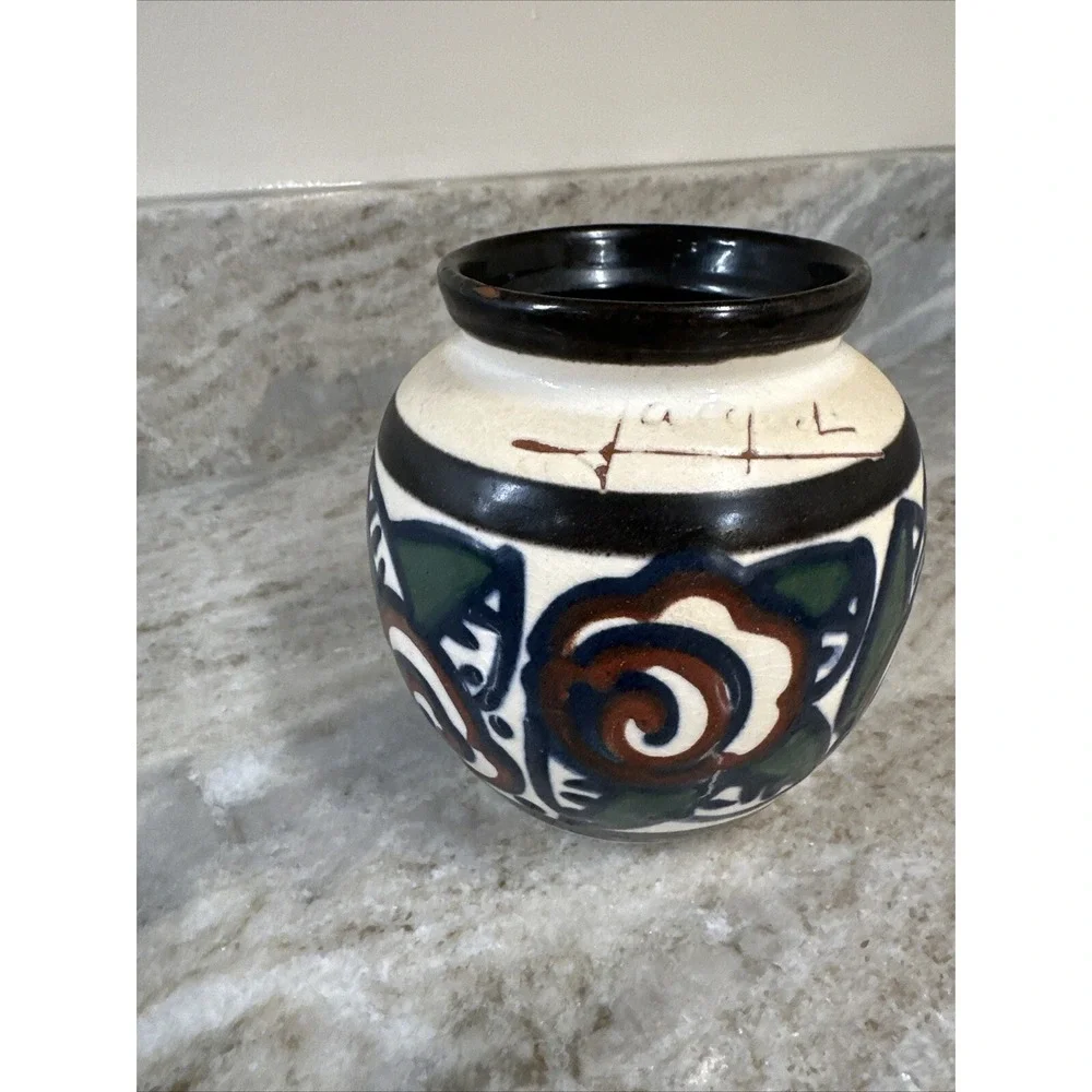 Paul Jacquet Pottery Vase Art Déco Céramique 4.5